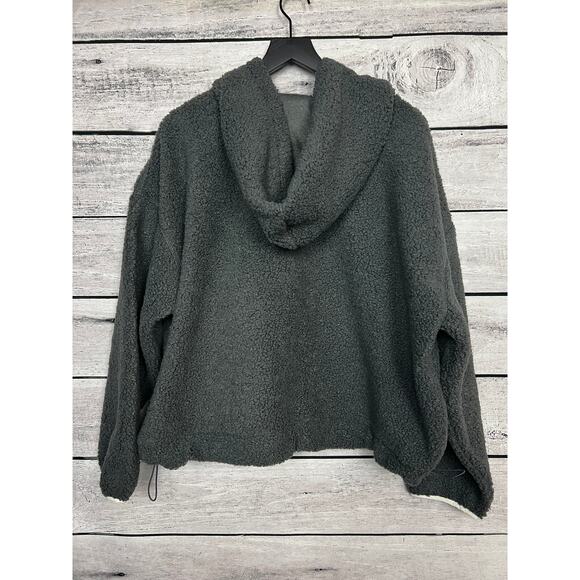 NWT Ladies Wild Fable Gray and Purple Sherpa Hooded Pullover - XXL - Picture 2 of 2